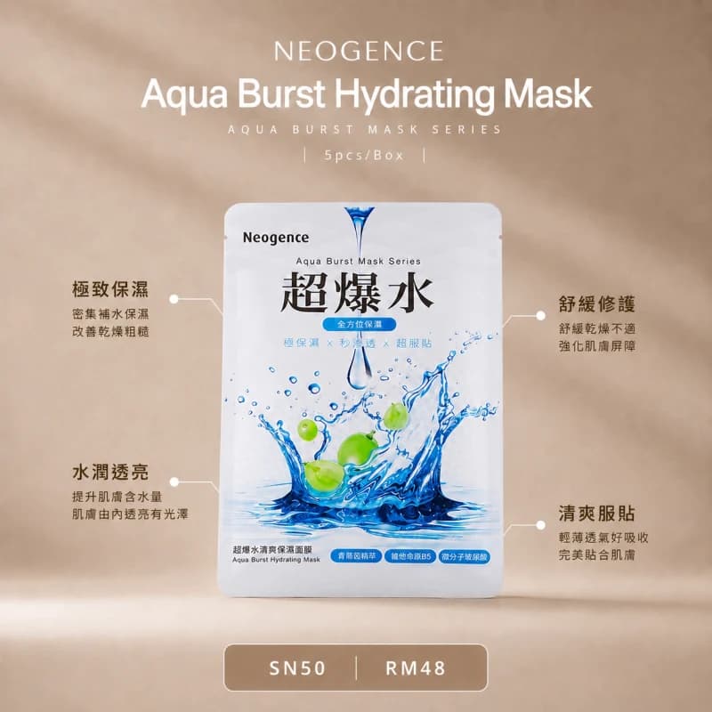 NEOGENCE Aqua Burst Hydrating Mask